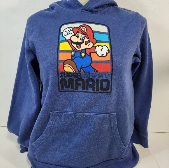 Old Navy Blue Super Mario Hoody - Picture 1 of 7